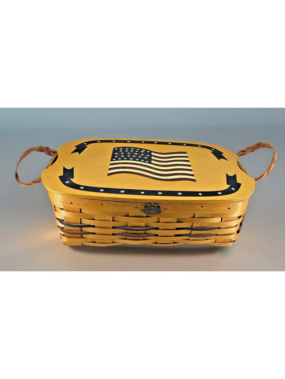 Peterboro 150th Limited Edition 1854-2004 Patriotic Flag Basket Picnic Storage
